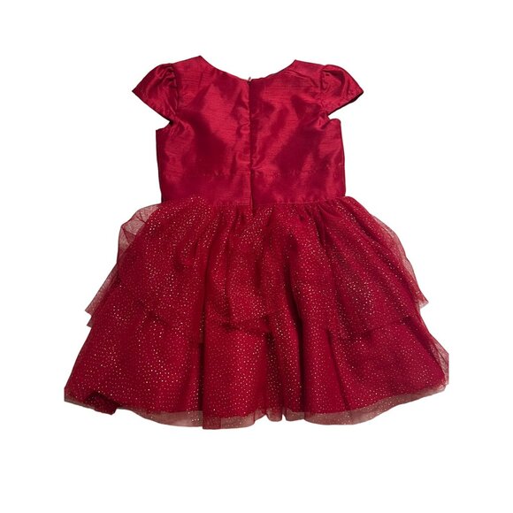 Disney Parks Red Holiday Minnie Mouse Dress Girls Size 2 Excellent Like New cond - Picture 2 of 6